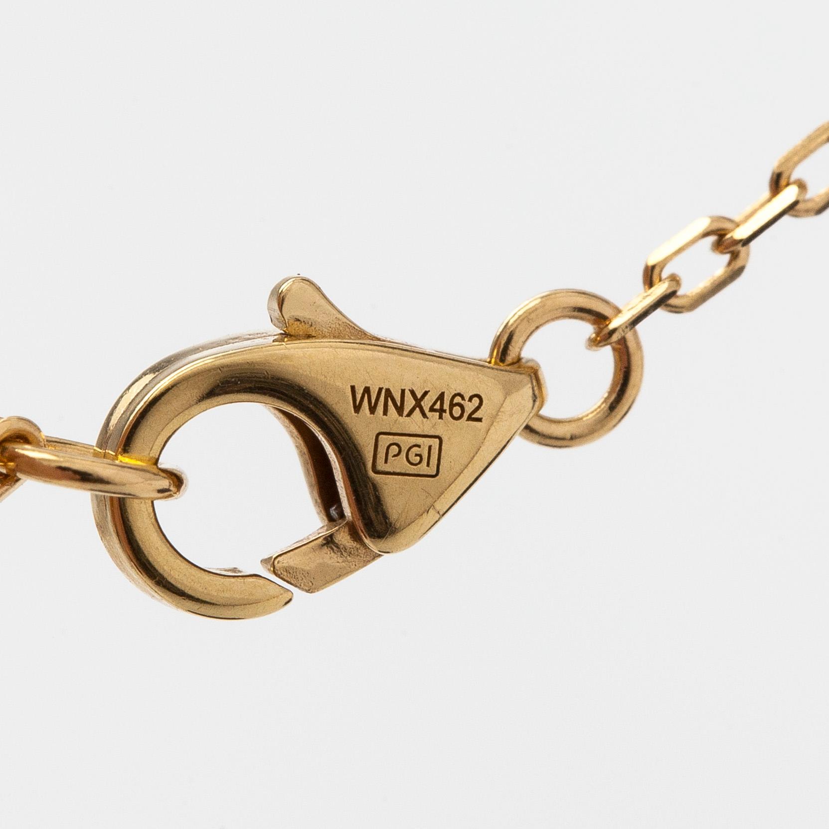 Cartier, an 18K gold 'd'Amour' necklace, with a ca 0.05 ct brilliant-cut diamond.