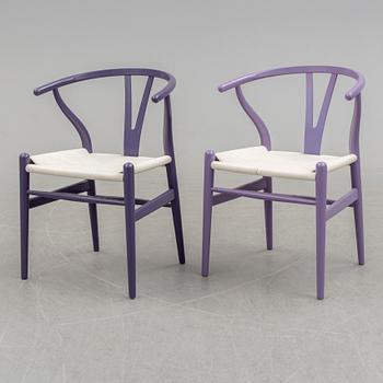 HANS J WEGNER, a pair of 'Y' chairrs from Carl Hansen & Søn, Denmark, 21st Century.