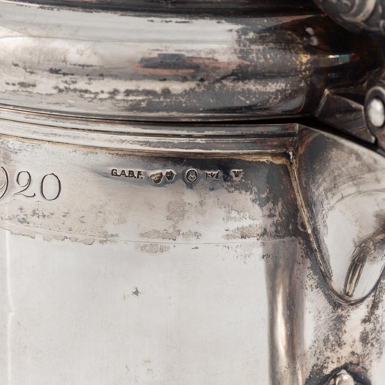 A Swedish Silver Tankard, mark of Guldsmeds Ab I Stockholm Försäljn, Stockholm 1920.