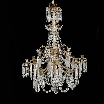 LJUSKRONA, oscariansk, 1800-talets slut, Höjd 76 cm.