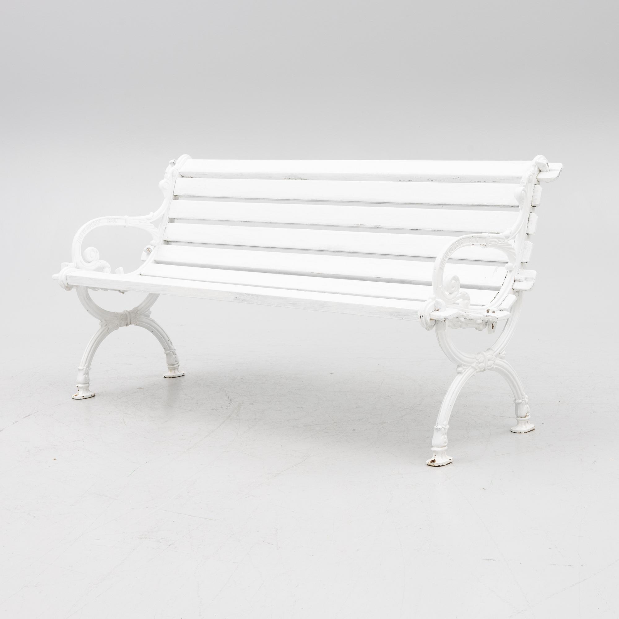 Trädgårdssoffa, Näfveqvarns Bruk, tidigt 1900-tal.