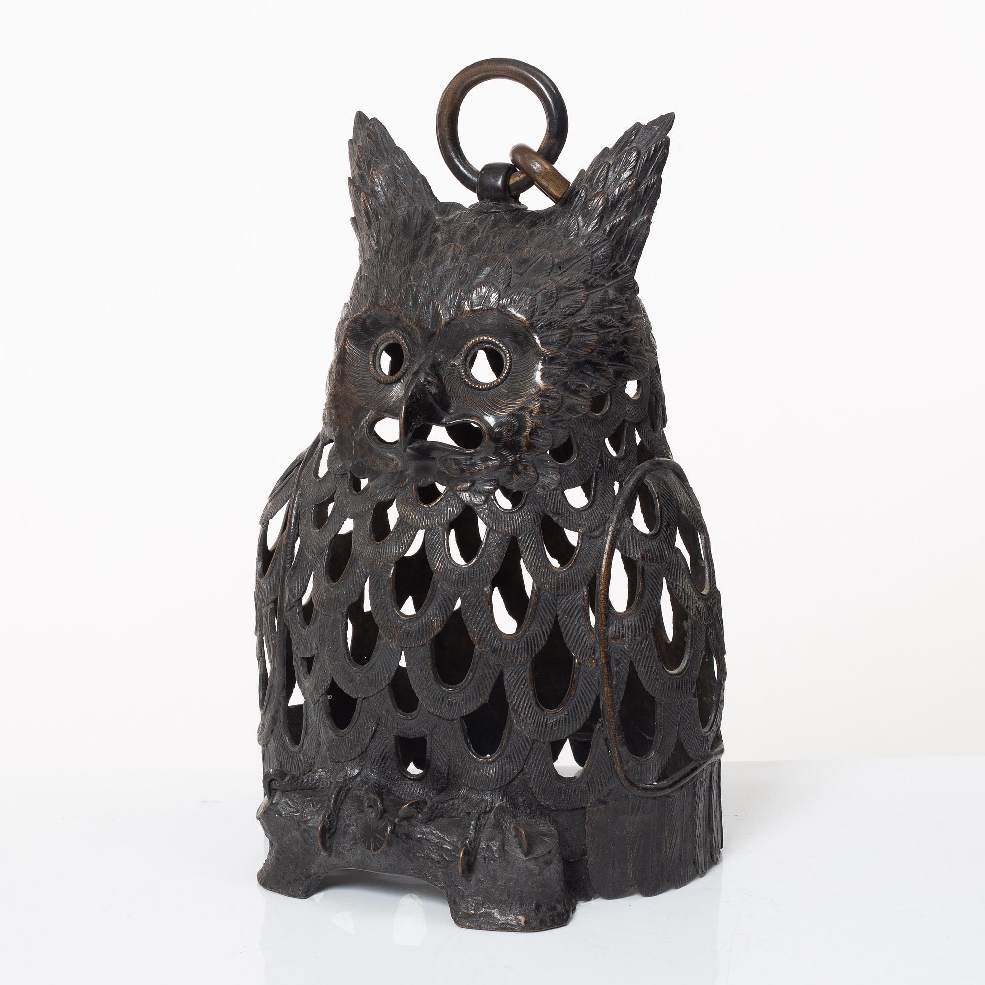 Lykta, brons, Japan, Taisho/Shōwa, 1900-tal.