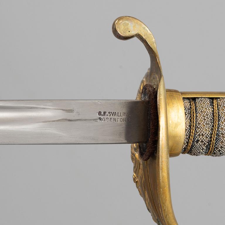 Sabre, Swedish, for officer, second half of the 19th century.