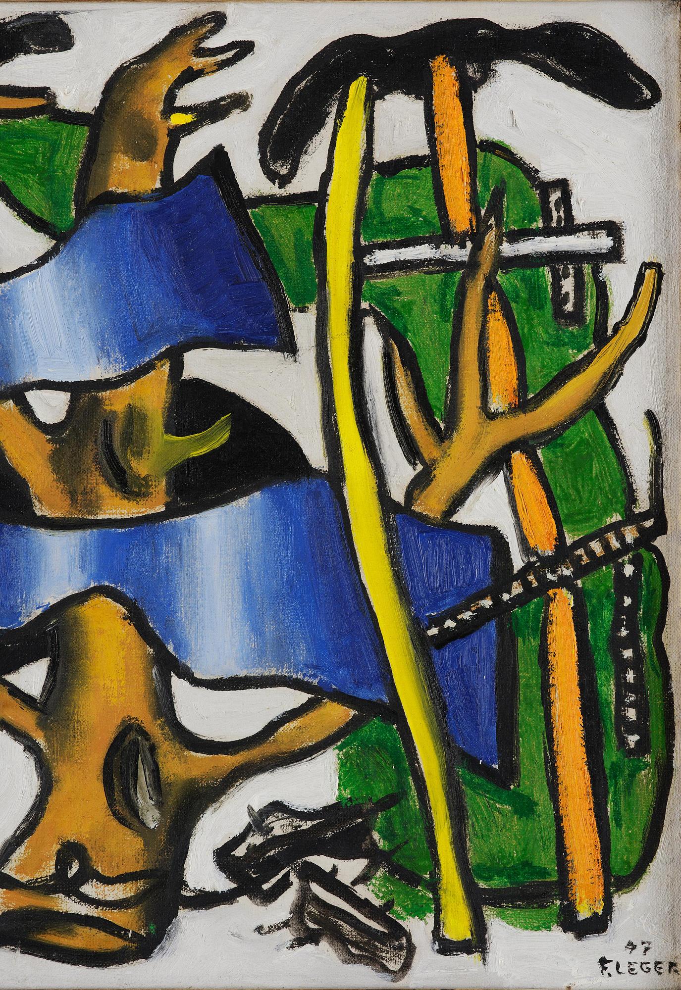 Fernand Léger, "Composition à l'oiseau, esquisse".