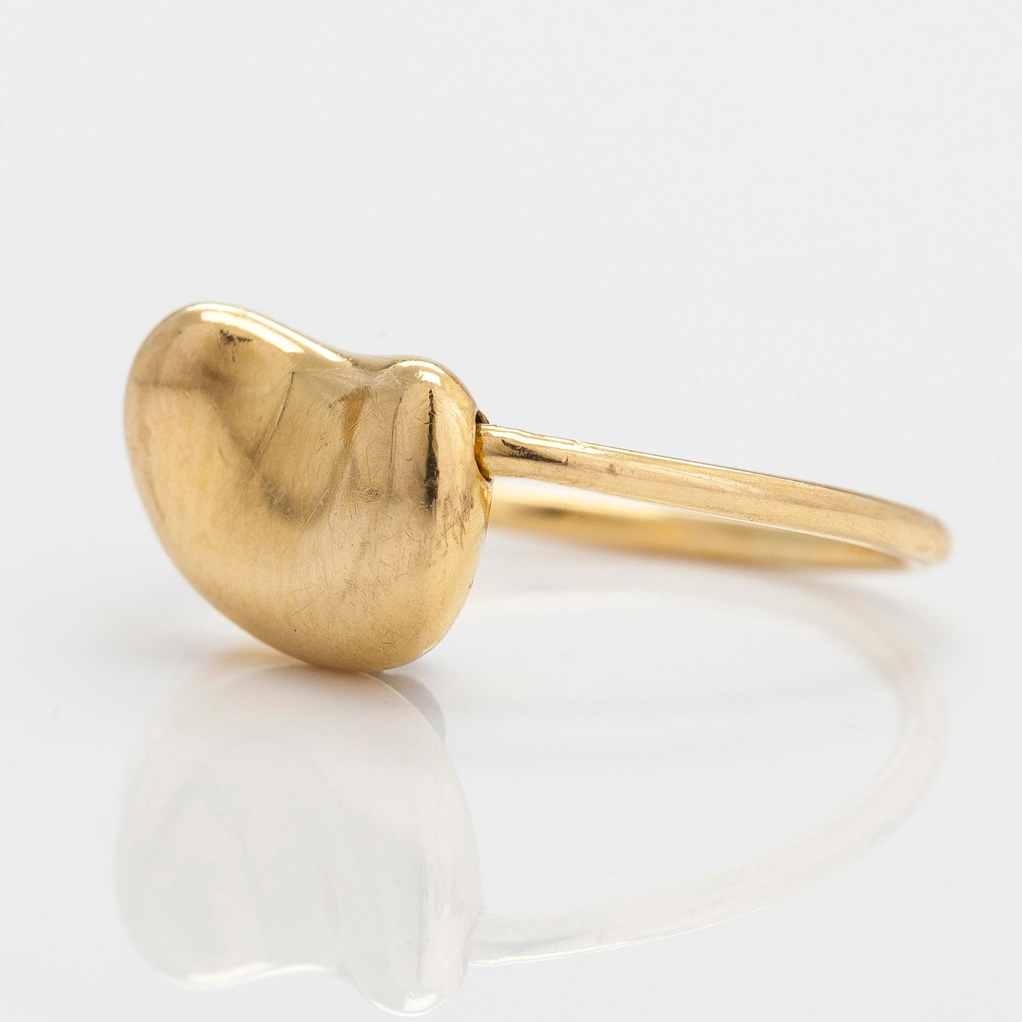 Tiffany & Co, Elsa Peretti, sormus, "Bean", 18K kultaa.