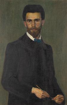 Birger Simonsson, oil on canvas, not signed, dated 1907 verso.