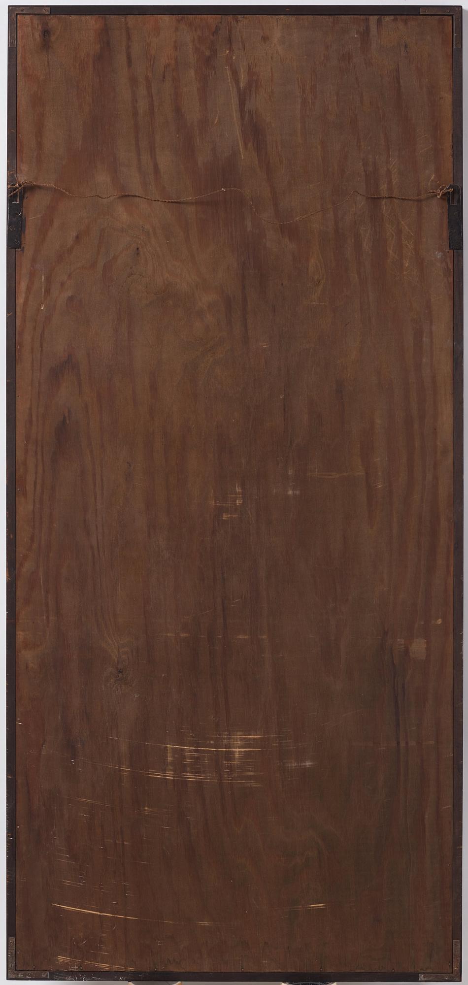 Uno Åhrén, a rare ebonized pear wood and pewter mirror, Firma Svenskt Tenn, early 1930s.
