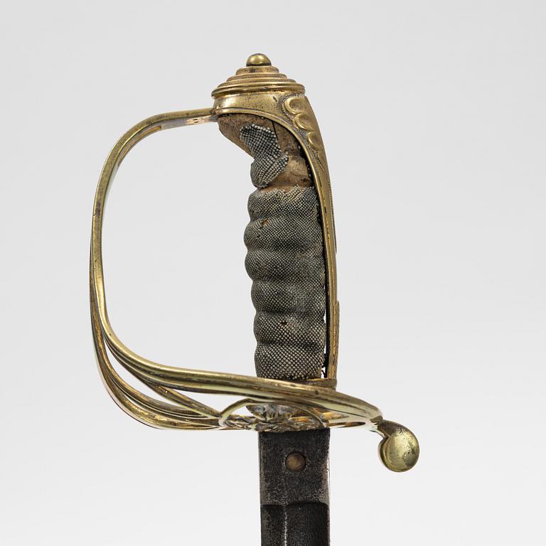 Two 19th Century sabres, Fraench and British.