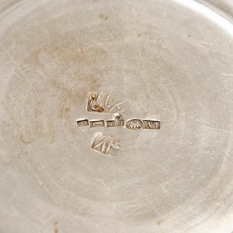 A Persian miniature silver samovar, first half/mid-20th century, Finnish import marks, Helsinki 1953.