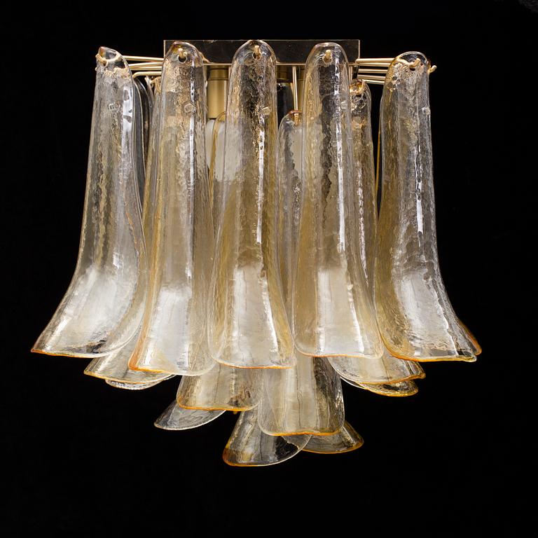 An Italian Murrina glass chandelier.