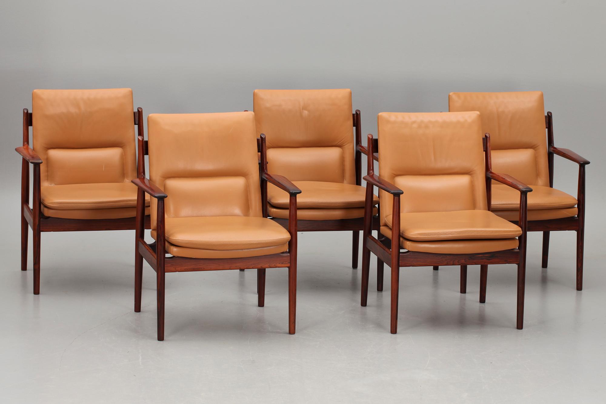 KONFERENSMÖBEL, 16 delar, Arne Vodder, Sibast Furniture, Danmark, 1900-talets andra hälft.