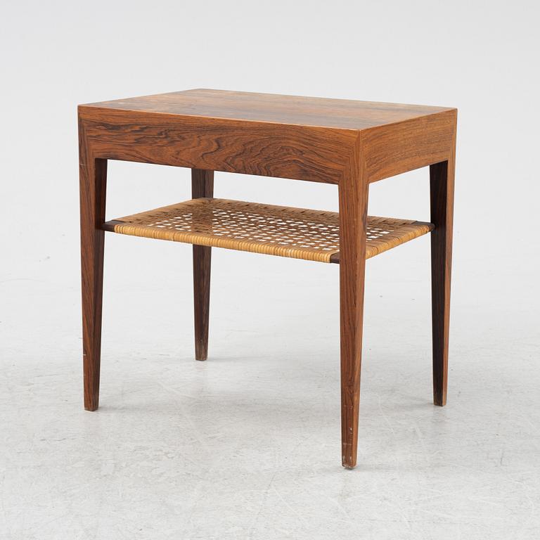 A rosewood bedside table by Severin Hansen jr. Haslev, 1950's/60's.