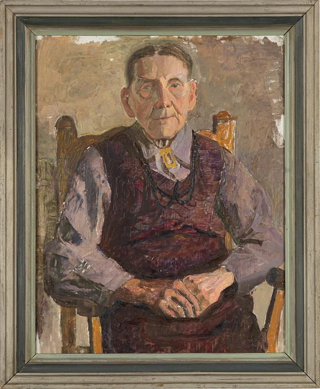 Maj Bring, Portrait of a man in a chair.