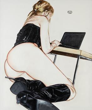 Paul Enoe Johansson, akryl, signerad.