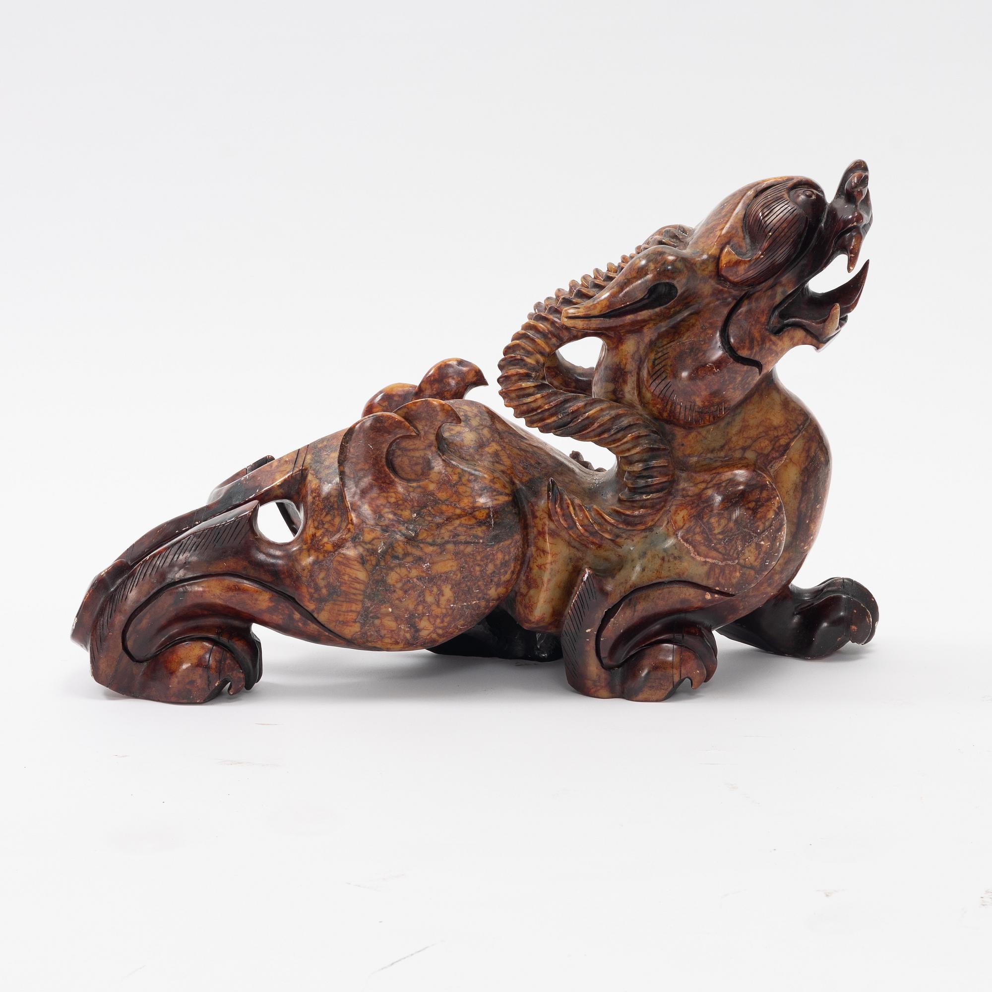 A stone sculpture, China, 20th century.