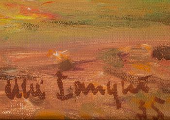 OKÄND KONSTNÄR, olja på duk, otydligt signerad och daterad (19)35.