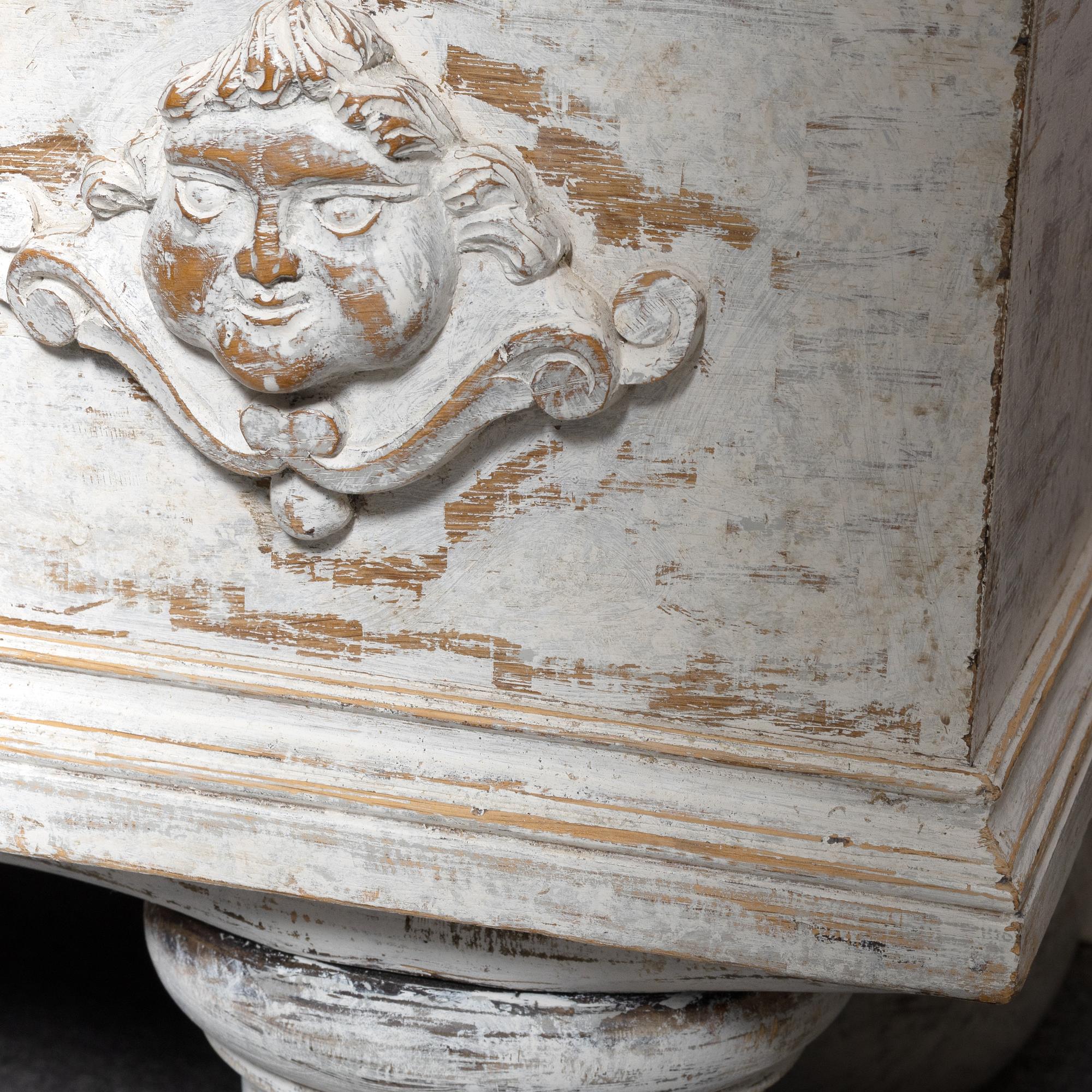 A Baroque cabinet, 18th century.