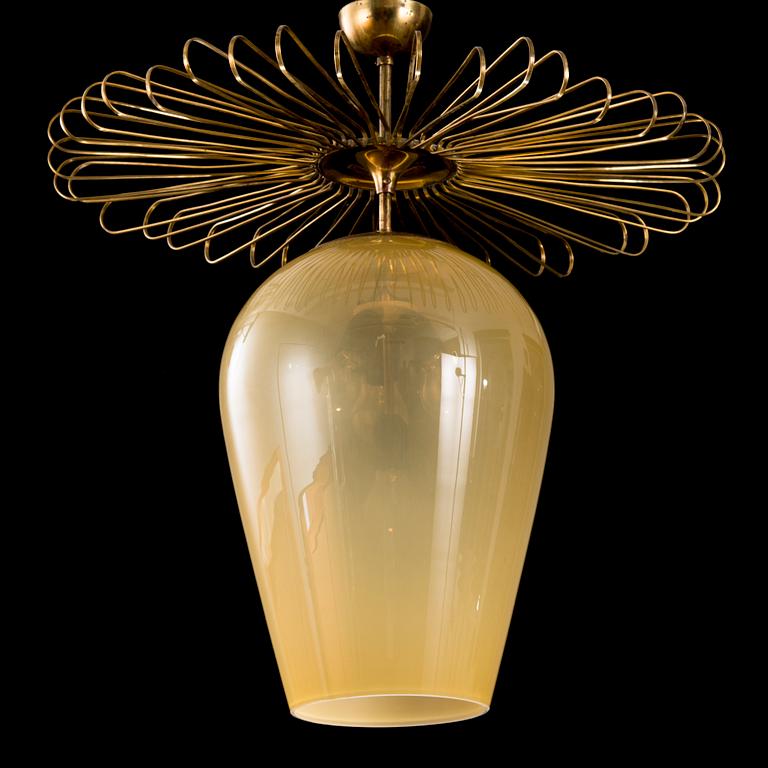 A mid-20th century pendant light for Taito/Idman, Finland.