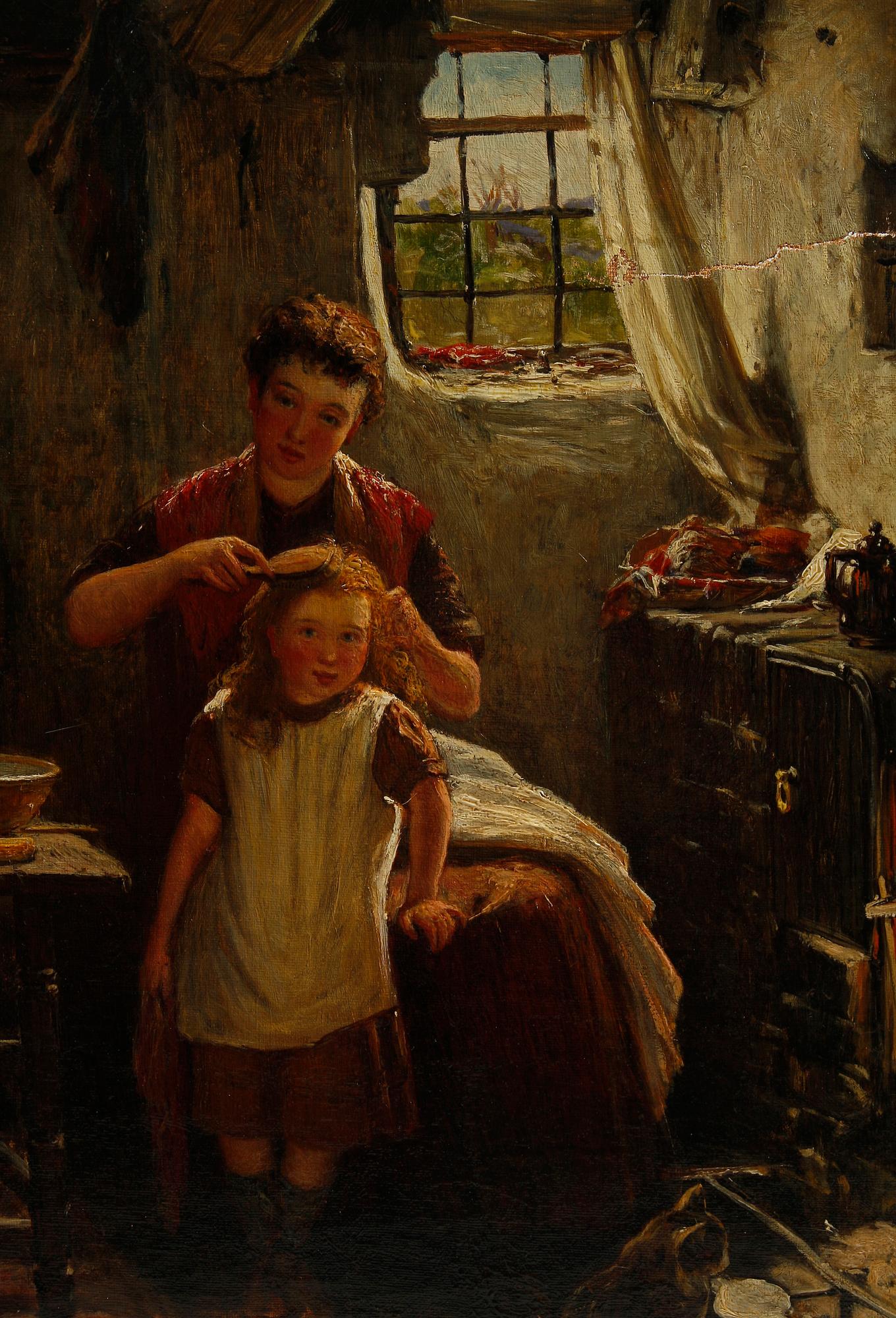 JOSEPH MOSELEY BARBER, olja på duk, sign.