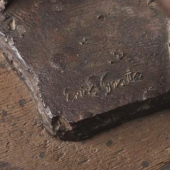 ERIC GRATE, bronze brown patina, signed Eric Grate and numbered 1/5.