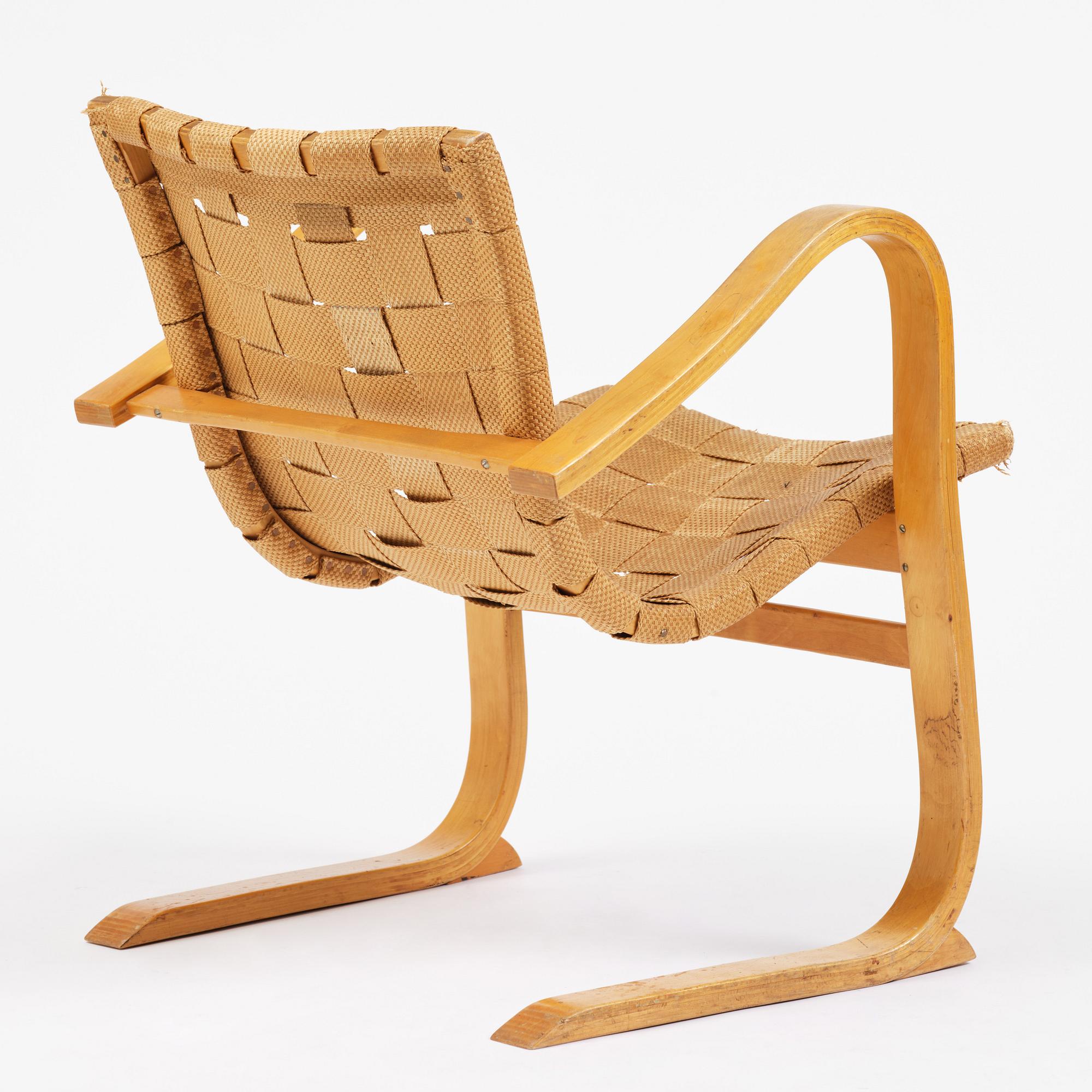G. A. Berg, a "Tösen" easy chair, Stockholm, 1940s.