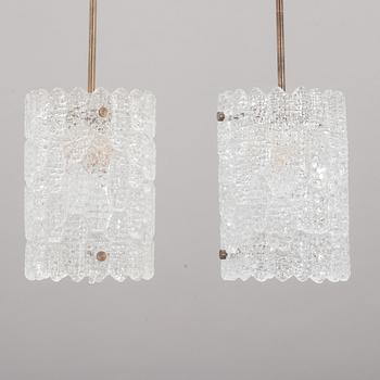 TAKLAMPOR, ett par, Carl Fagerlund, Orrefors.