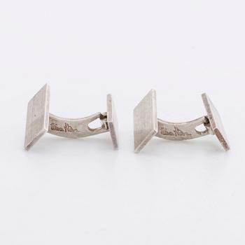 WIWEN NILSSON, cufflinks, sterling silver, Lund 1955.