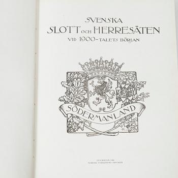 Bokverk, "Svenska slott och Herresäten vid 1900-talets början", 9 volymer samt register, 1908 - omkring 1920.