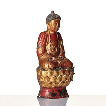 Bhaisajyaguru Buddha, brons. Mingdynastin (1368-1644).