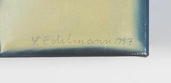 Yrjö Edelmann, olja på duk, signerad Y Edelmann 1997.