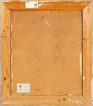 OKÄND KONSTNÄR,  olja på pannå, signerad Hundt, 1900-talets andra hälft.