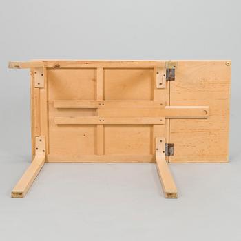 Alvar Aalto, A mid-20th century drop leaf table and three chairs for O.Y. Huonekalu-ja Rakennustyötehdas A.B.