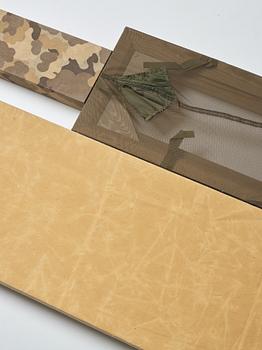 Grear Patterson, signed and dated 2015 on verso. 3 parts, mixed media.