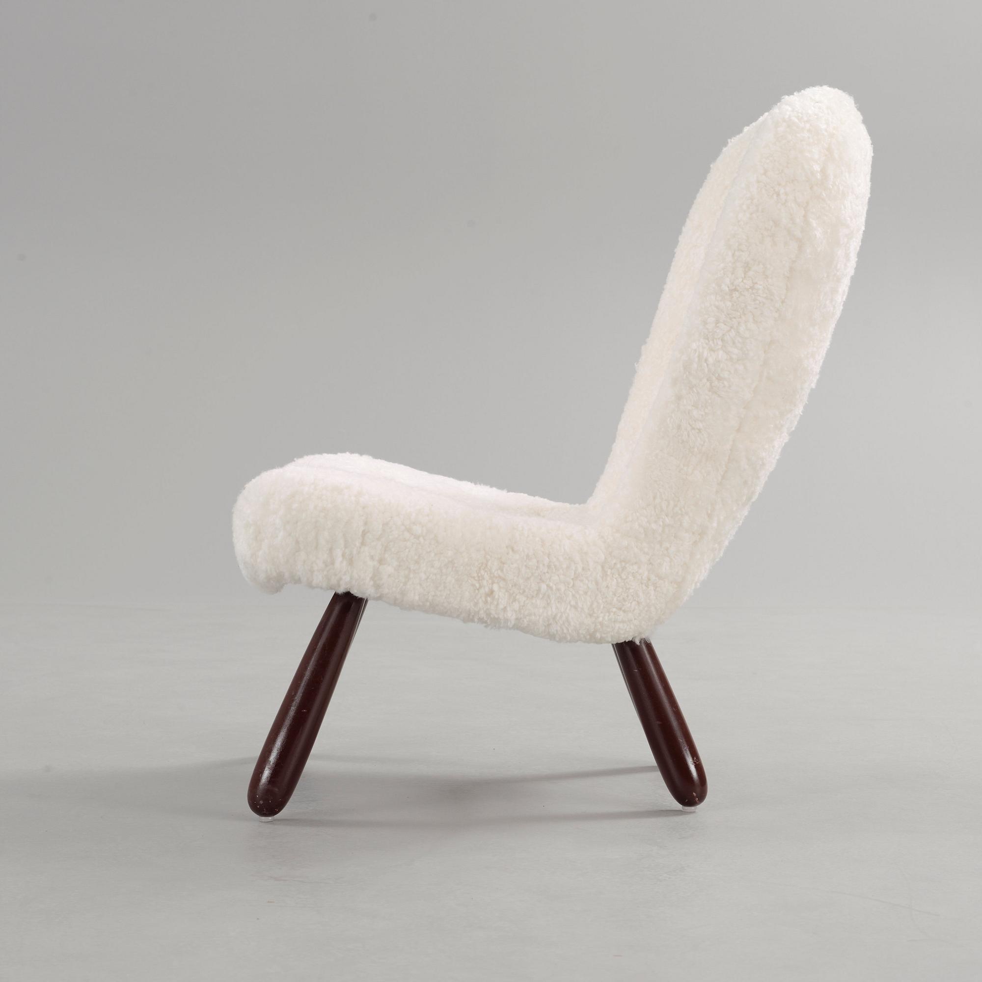 A 'Clam' easy chair attributed to Philip Arctander, 1940's-50's.