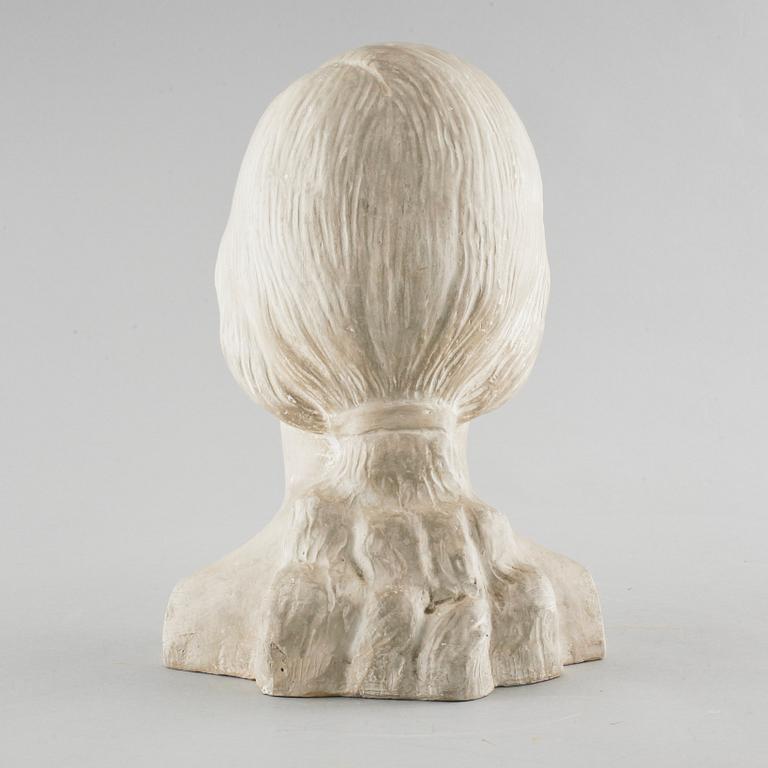 CARL ELDH, skulptur, patinerat gips, signerad.