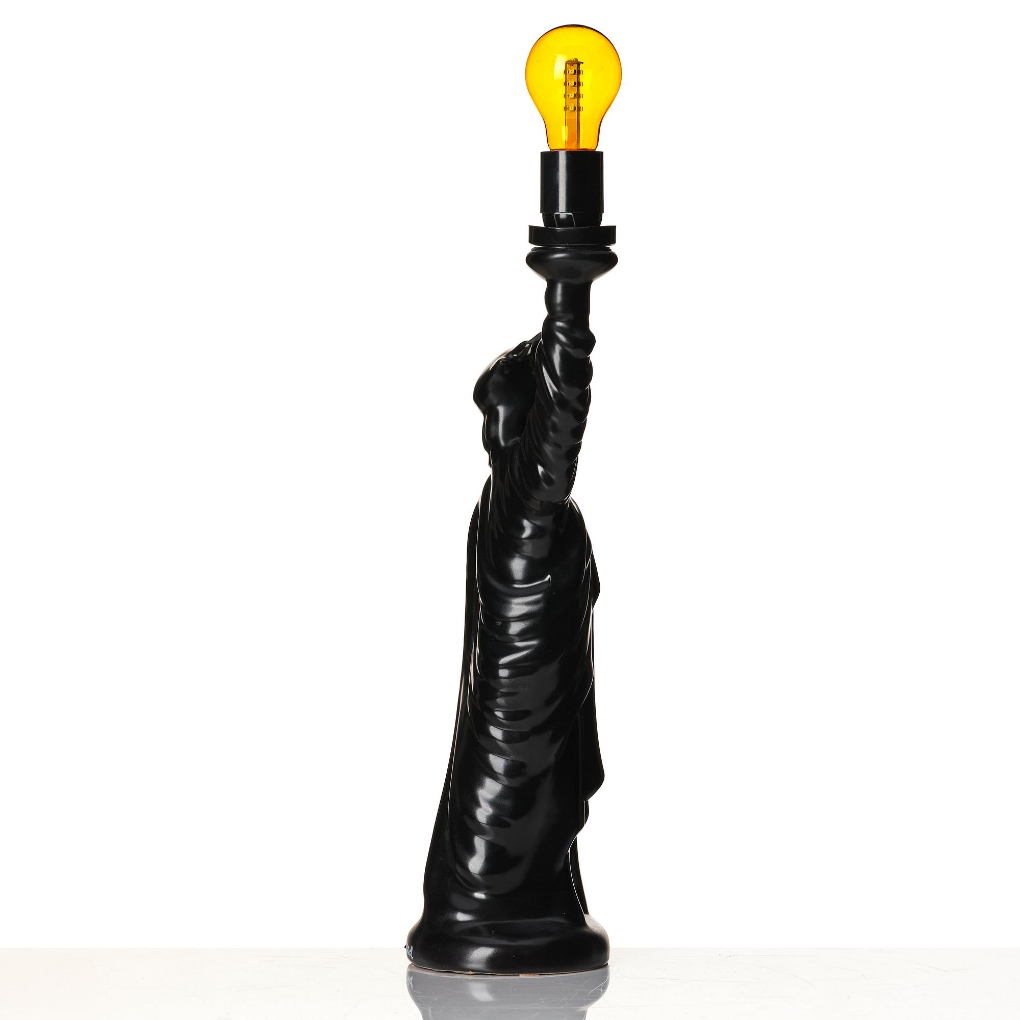 Makode Linde, skulptur / bordslampa "Frihetsgudinnan", 2000-tal.