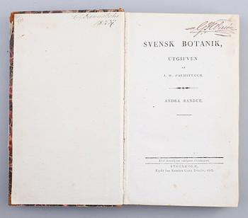 BÖCKER: Svensk Botanik af JW Palmstruch & VW Venus, 6 volymer (5+1), tidigt 1800-tal.