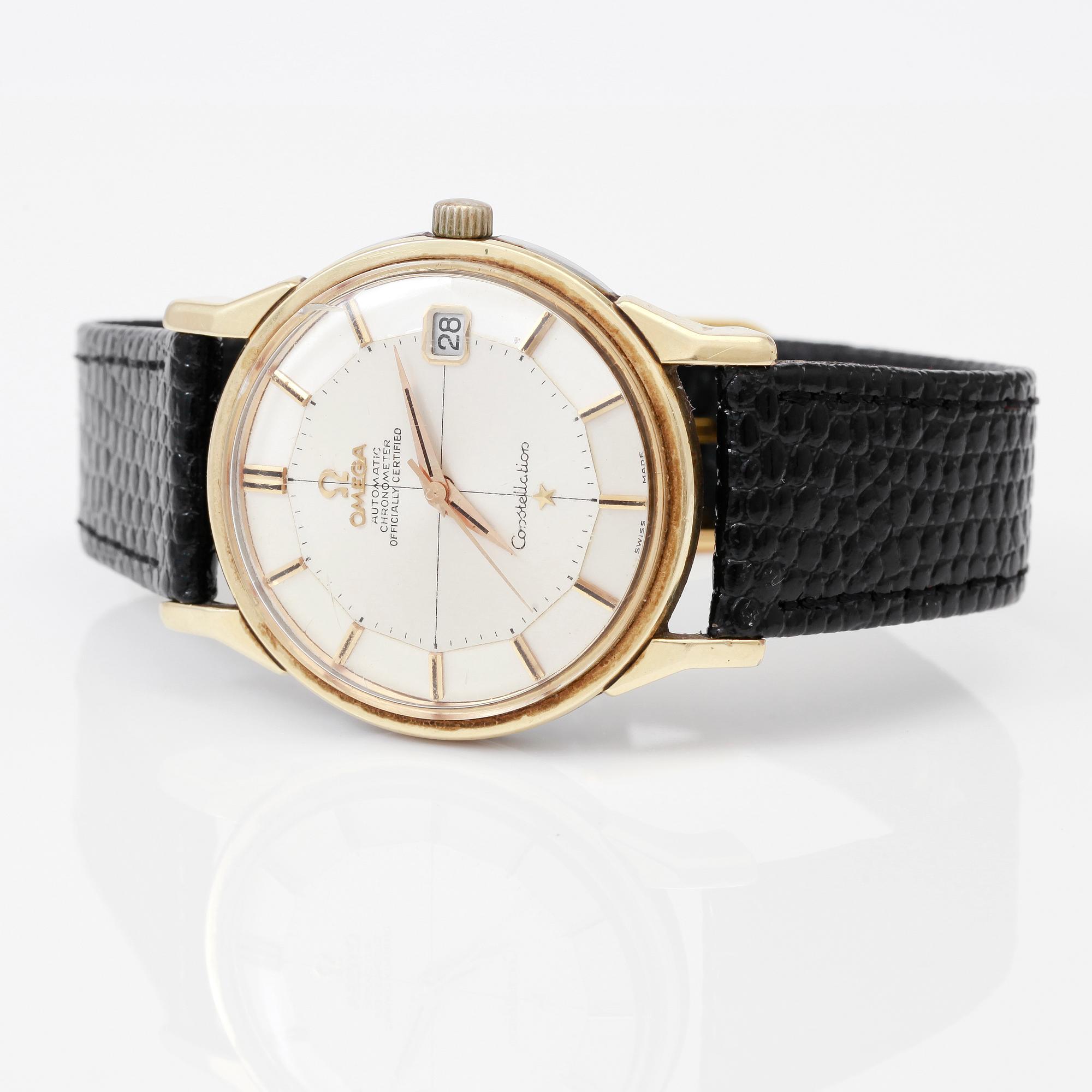 ARMBANDSUR, Omega Constellation, Automatic, guld på stål.