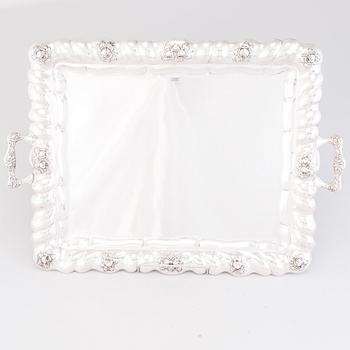 BRICKA, silver, Wien 1812, otydlig mästarstämpel.