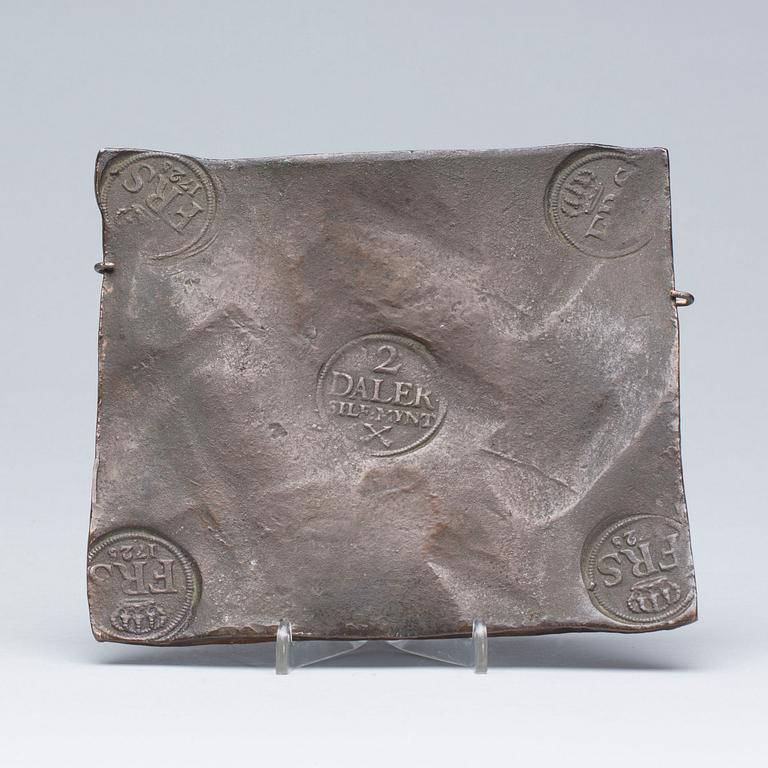 MYNT, koppar, 2 daler silvermynt, 1728.