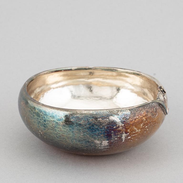Olle ohlson, skål, silver, Stockholm, 1986.