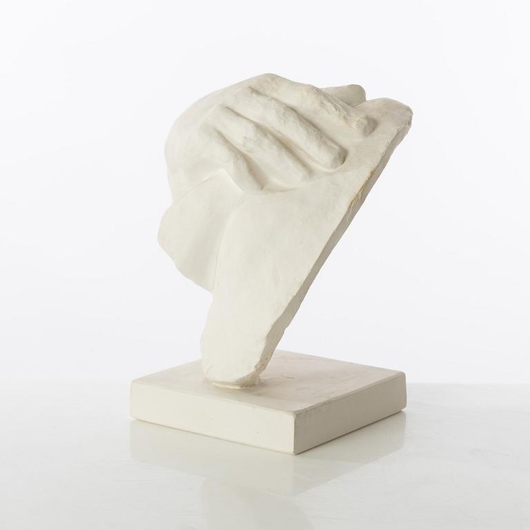 Gudmar Olovson, sculpture. Plaster. Unsigned. Height 17 cm, length 16 cm.