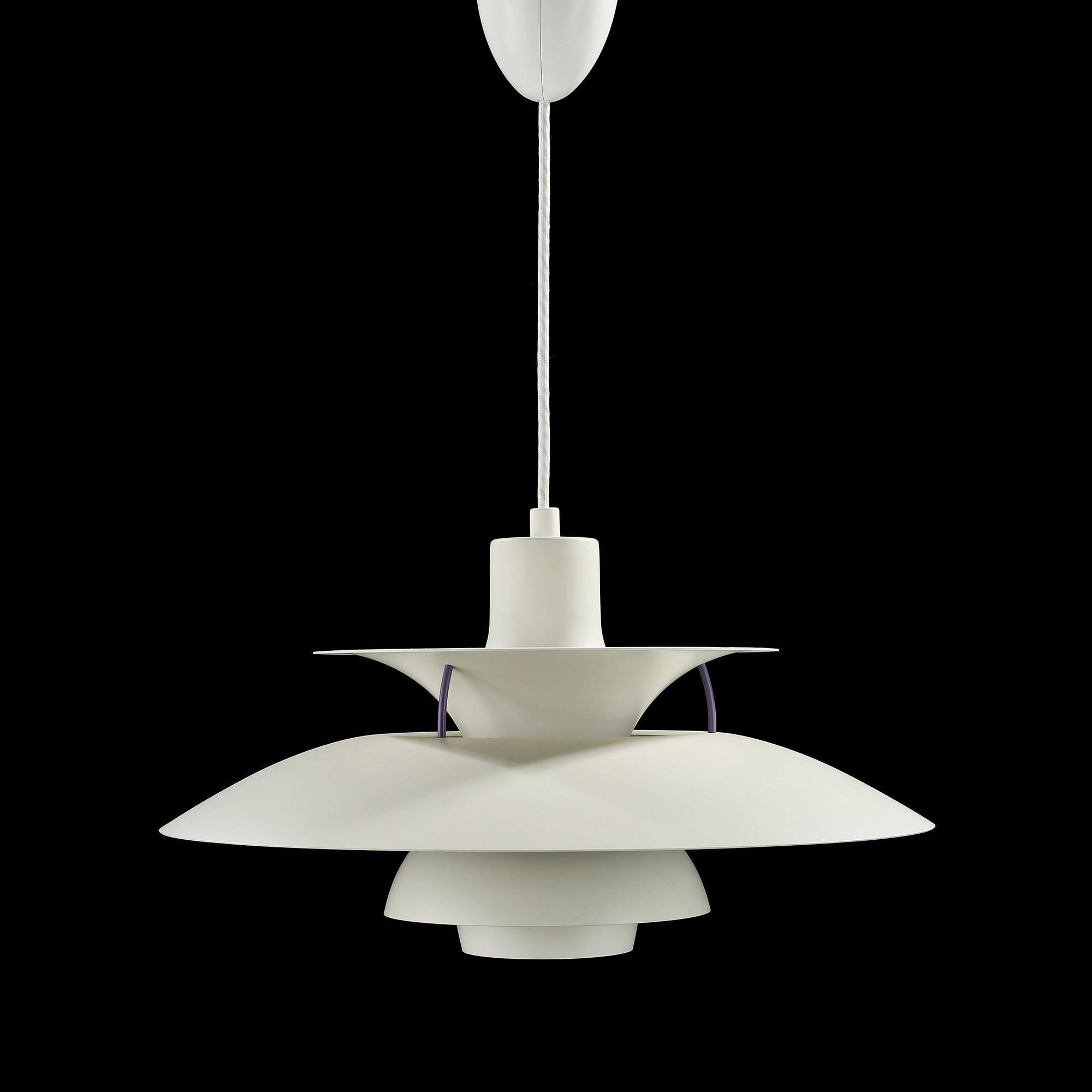 TAKLAMPA, "PH-lampa", Poul Henningsen, Louis Poulsen, 1900-talets fjärde kvartal. Höjd ca 29 cm.