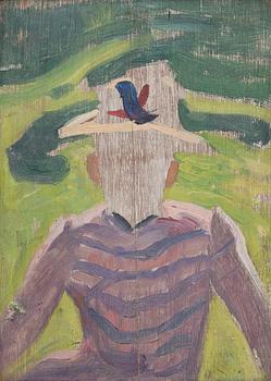 Richard Bergh, "Kvinna i skärrandig blus".