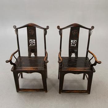 Chairs, a pair, China, 19/20th century.