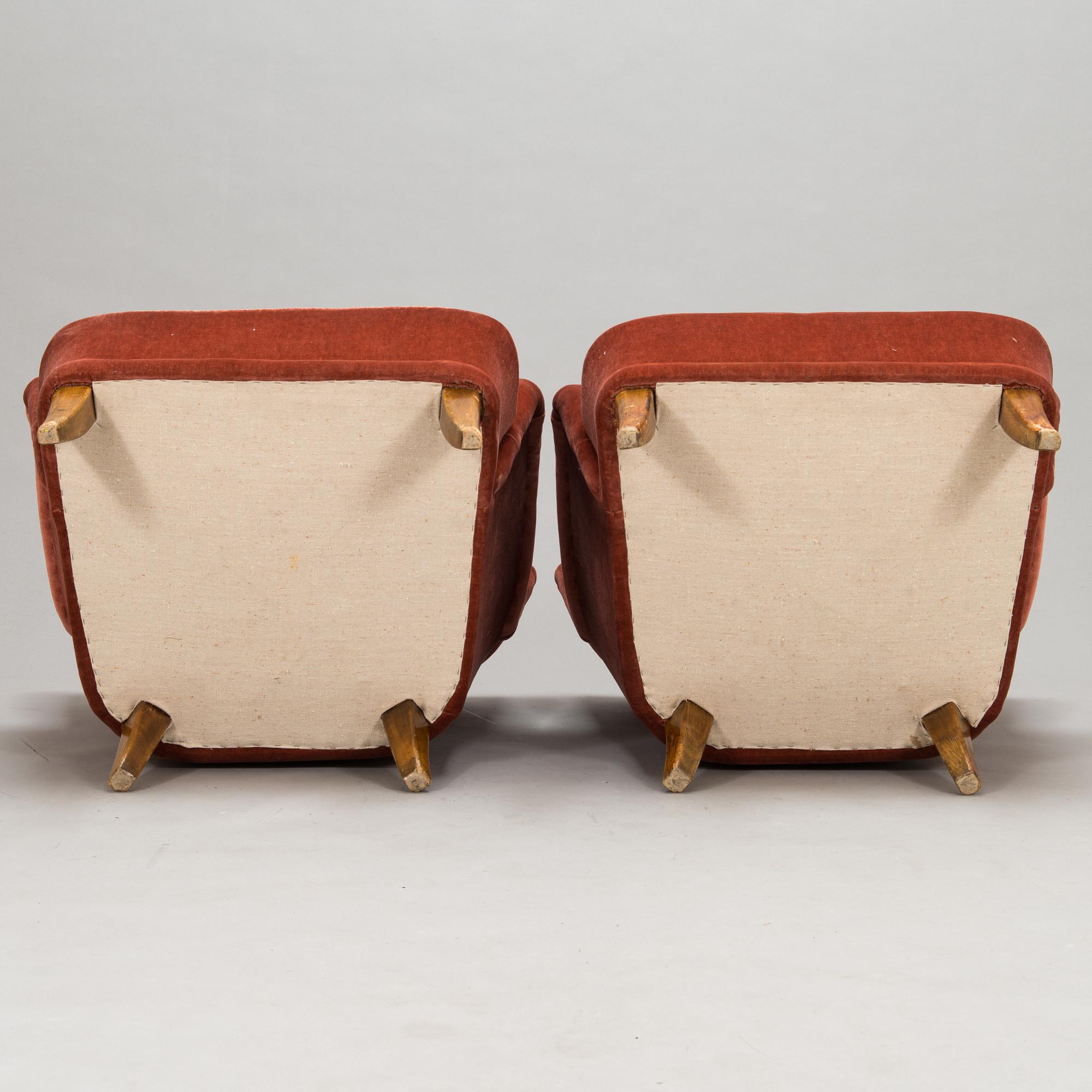 Ilmari Lappalainen, Fåtöljer, ett par, "Laila", Asko, Finland 1900-talets mitt.