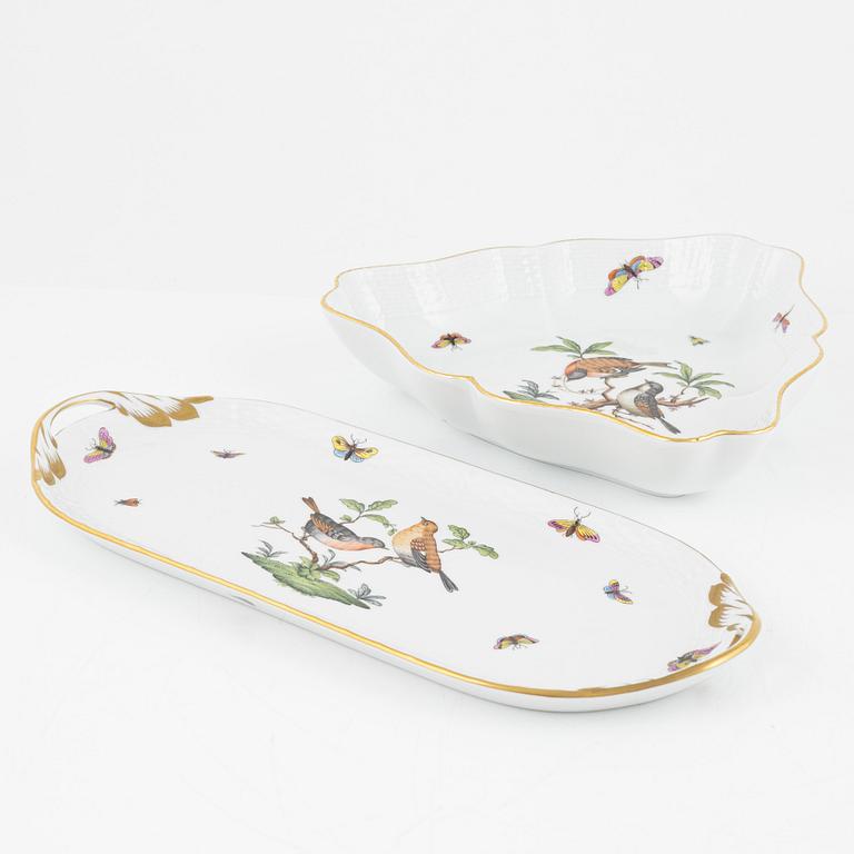 A Herend Porcelaine Service, 'Rothschild Birds/Couple of Birds' (24 pieces).