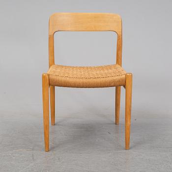 NIELS OTTO MØLLER, a beech chair, , J.L. Møllers Møbelfabrik, Denmark, 1960's.