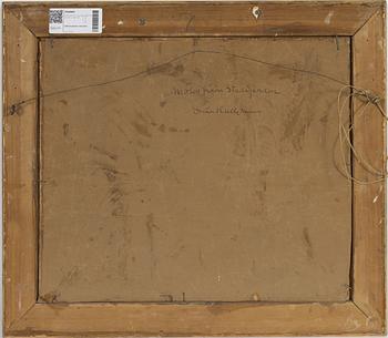 Oscar Hullgren, oil on canvas laid on panel, signed.