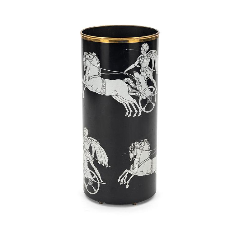 Piero Fornasetti, an umbrella stand, Studio Fornasetti Milan, Italy.